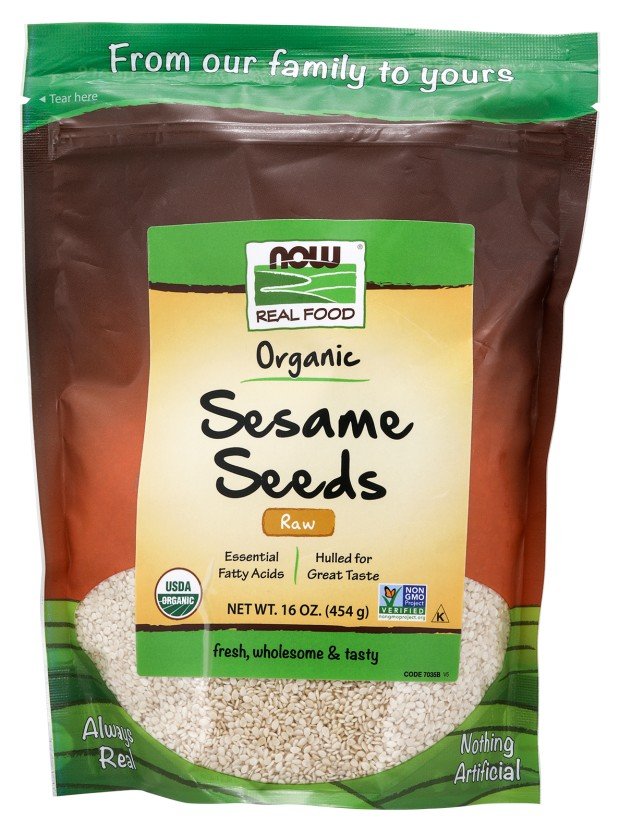 Now Foods Sesame Seeds Hulled 1 lbs Seeds