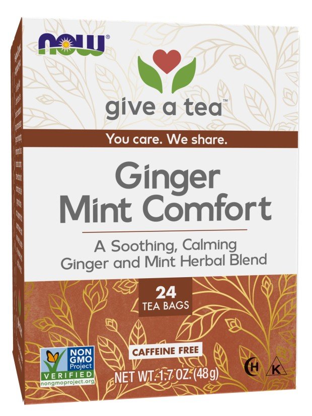 Now Foods Ginger Mint Comfort Tea 24 Bags