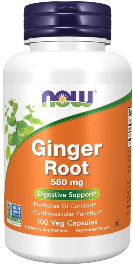 Now Foods Ginger Root 550mg 100 Capsule