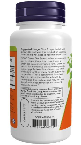 Now Foods Green Tea Extract 400mg 100 Capsule