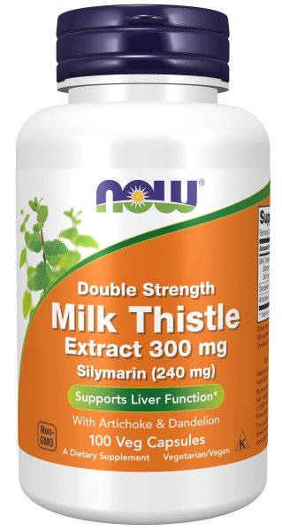 Now Foods Milk Thistle Extract, Double Strength 300 mg 100 VegCap