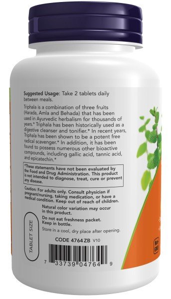 Now Foods Triphala 500mg 120 Tablet