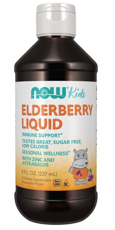 Now Foods Liquid Elderberry for Kids 8 fl oz Liquid