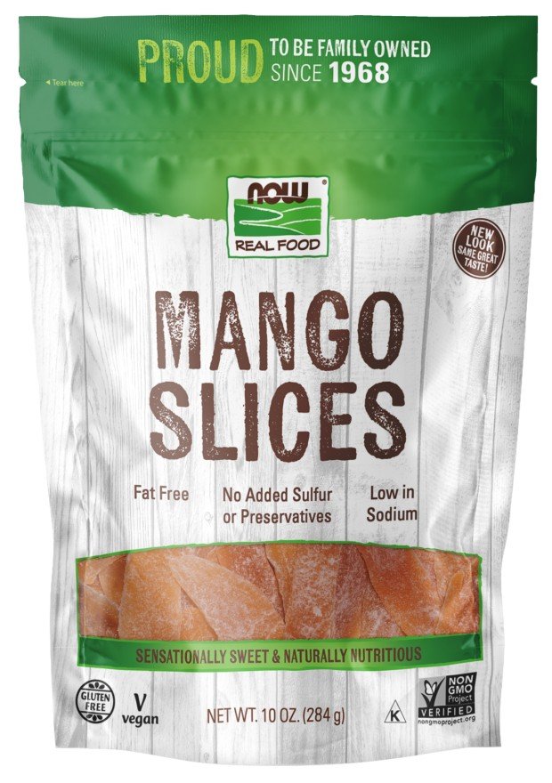 Now Foods Mango Slices 10 oz Bag