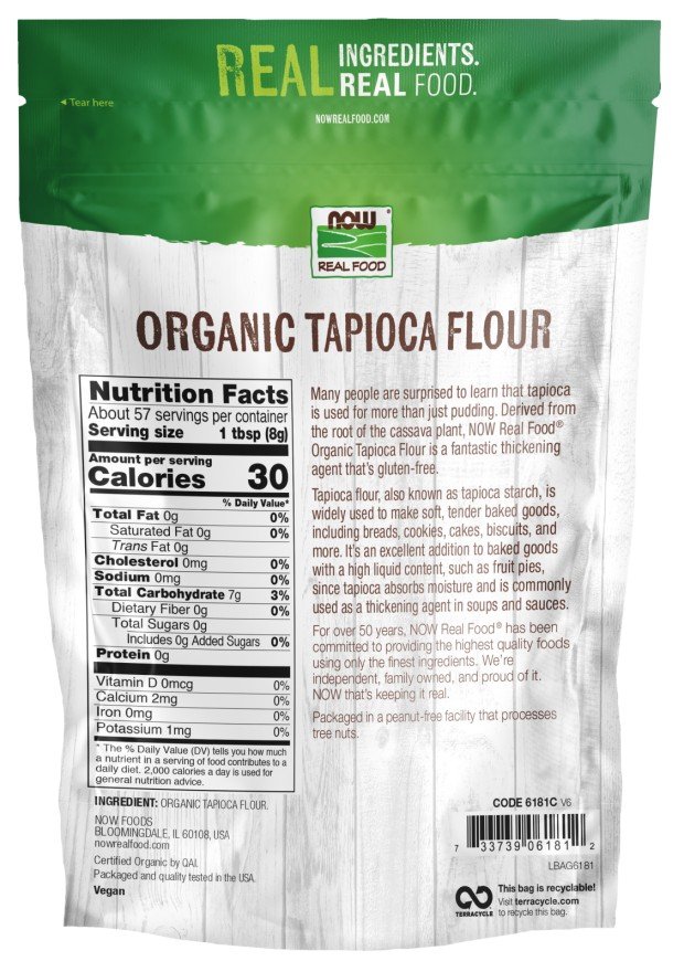 Now Foods Tapioca Flour 16 oz Powder