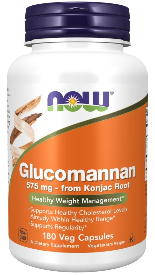 Now Foods Glucommanan 575 mg 180 Capsule