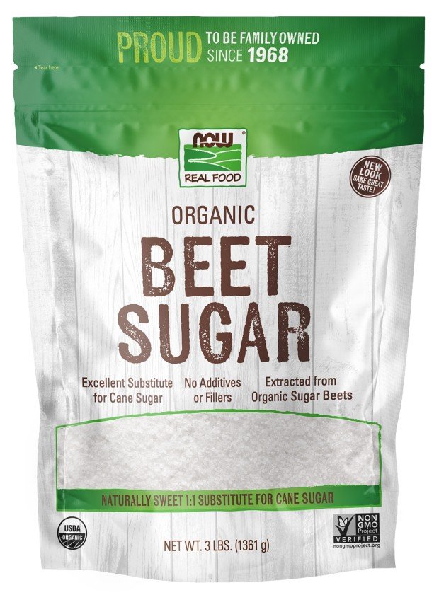 Now Foods Beet Sugar(Non-GMO) 3 lbs Granules