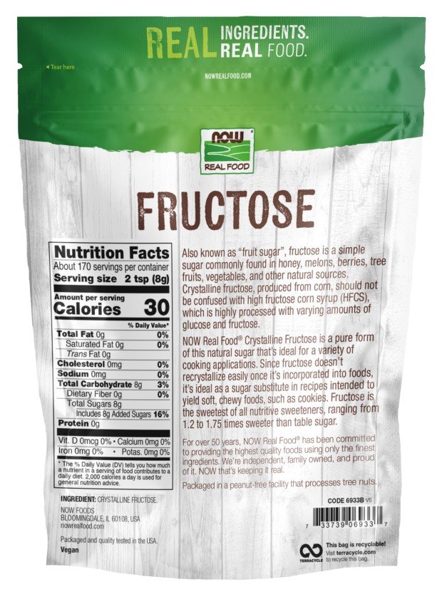 Now Foods Fructose NON-GMO 3 lb Granule