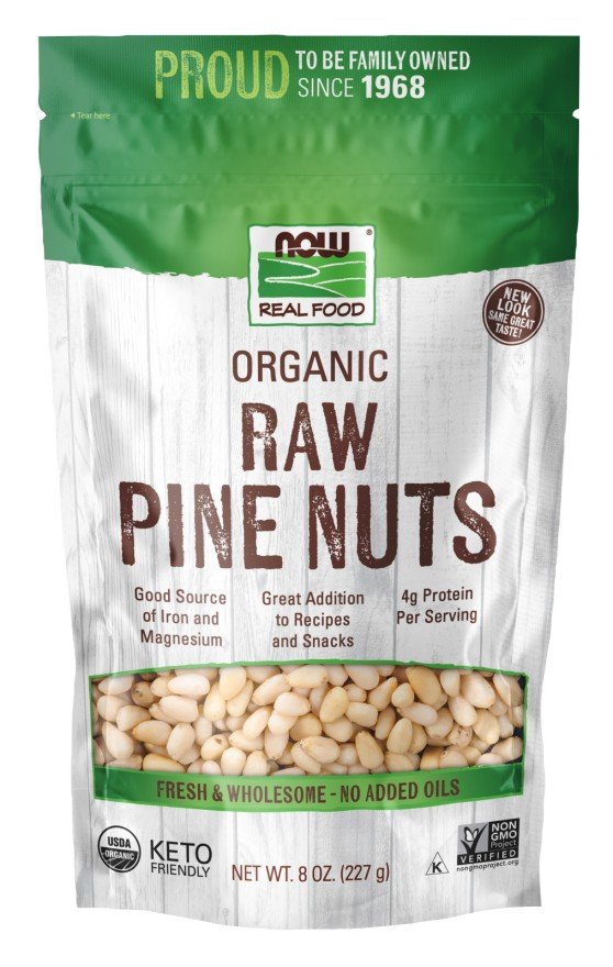 Now Foods Organic Pine Nuts 8 oz Bag