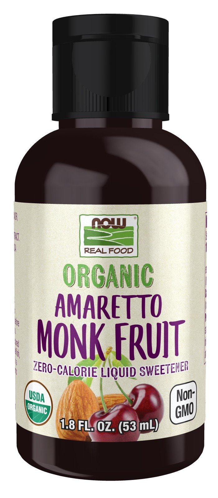 Now Foods Organic Amaretto Monk Fruit Liquid 1.8 oz 1.8 oz Liquid