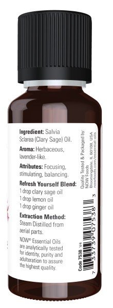 Now Foods Clary Sage Oil 1 oz Liquid