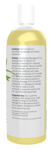 Now Foods Solutions Comforting Massage Oil 16 oz Oil