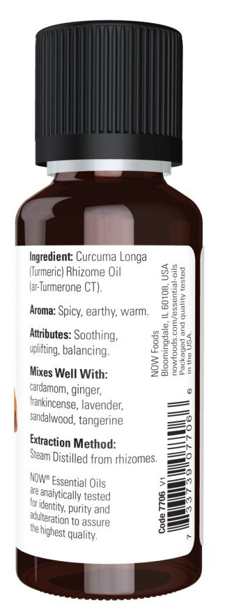 Now Foods Turmeric Essential Oil 1 fl oz Oil