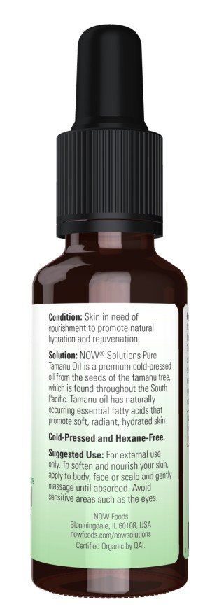 Now Foods Solutions Organic Tamanu 1 fl oz Oil