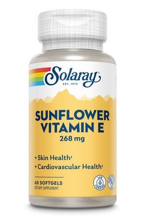 Solaray Sunflower Vitamin E 268 mg (400 IU) 60 Softgel