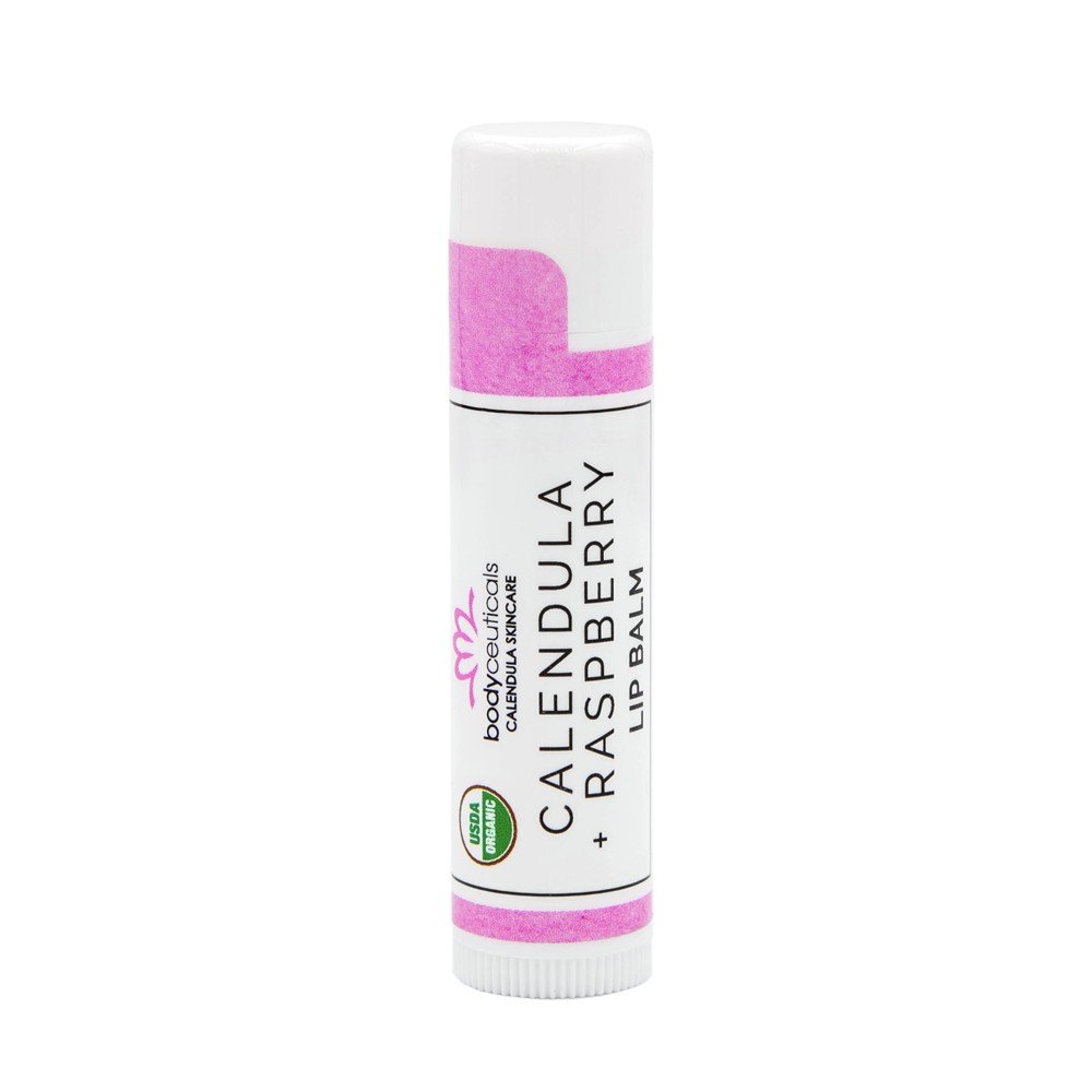 Bodyceuticals Organic Calendula + Raspberry Lip Balm .15 oz Balm