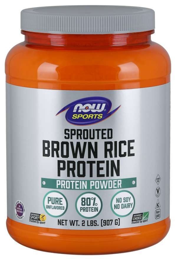 Now Foods Sprouted Brown Rice Protein Powder 2 lbs Powder