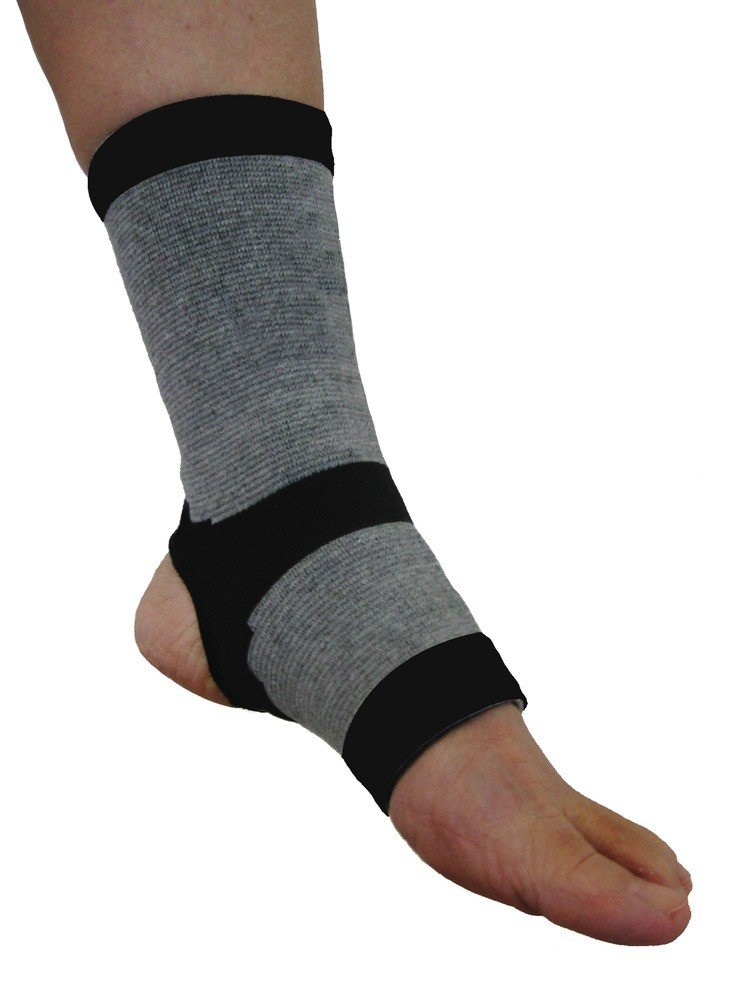 Bamboo Pro Ankle Support Small Grey/Black Bands 1 Pack