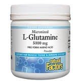 Natural Factors Micronized L-Glutamine Powder 5000mg 16 oz Powder