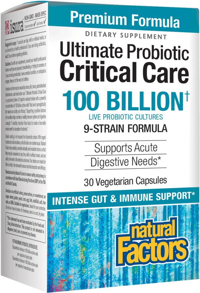 Natural Factors Ultimate Probiotic Critical Care 100 Billion 30 Capsule