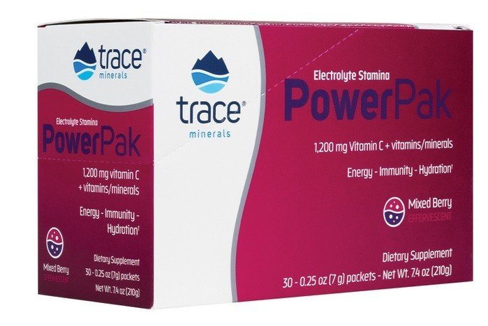 Trace Minerals Electrolyte Stamina Power Pak Non-GMO Mixed Berry 30 Packet