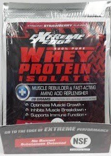 Bluebonnet Extreme Edge Whey Protein Isolate - Strawberry Packets 7 Packet