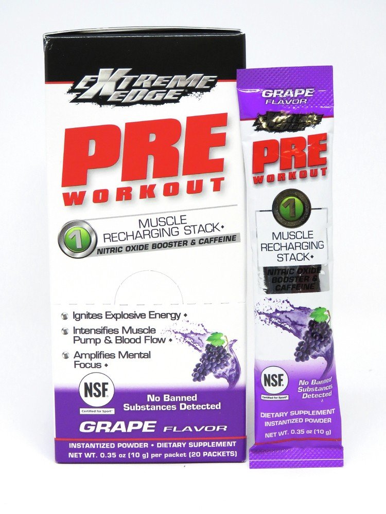 Bluebonnet Extreme Edge Pre Workout - Grape Packets 20 Packet