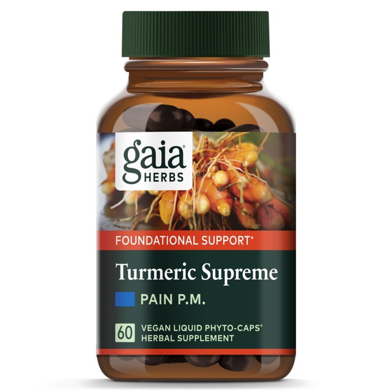 Gaia Herbs Turmeric Supreme Pain PM 60 Capsule
