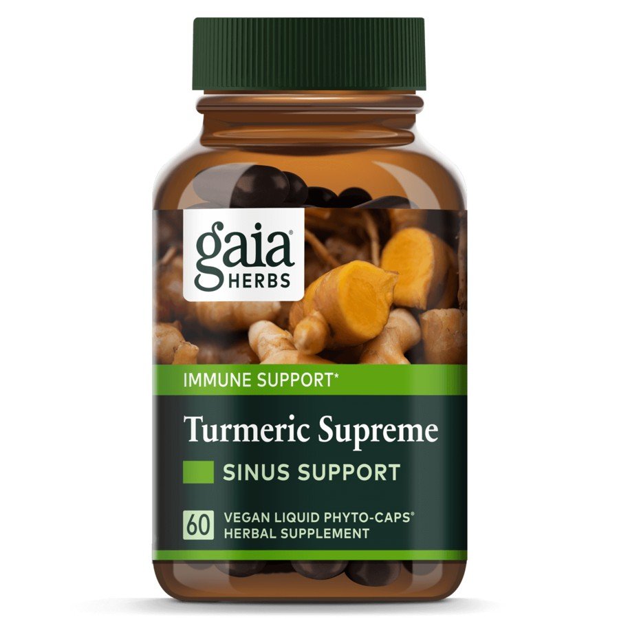 Gaia Herbs Turmeric Supreme Sinus Support 60 Capsule