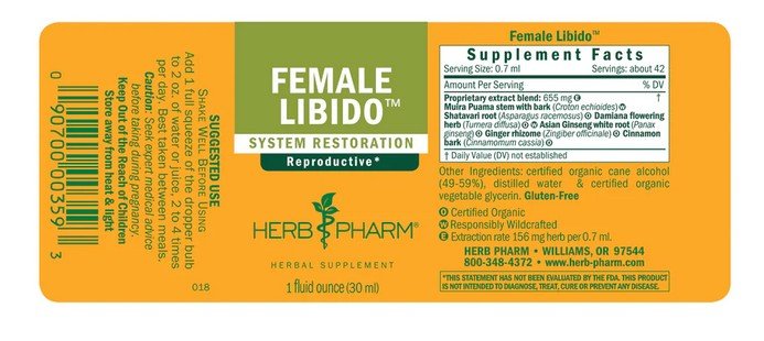 Herb Pharm Female Libido Tonic 1 oz Liquid