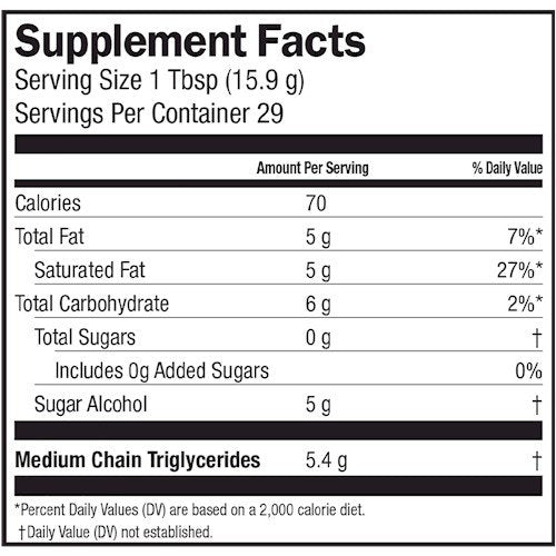 Barlean&#39;s MCT Coconut Swirl 16 oz Liquid