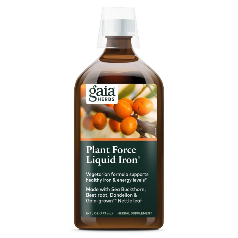 Gaia Herbs PlantForce Liquid Iron 16 oz Liquid