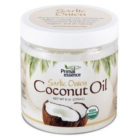 Primal Essence Organic Infused Coconut Oil Garlic Onion 8 oz Oil