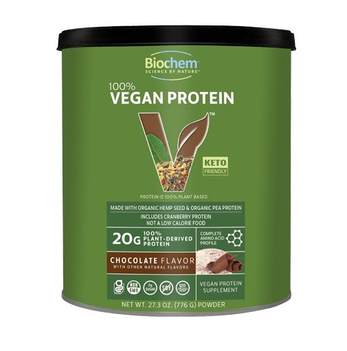 Biochem 100% Vegan Protein Chocolate 27.3 oz Powder