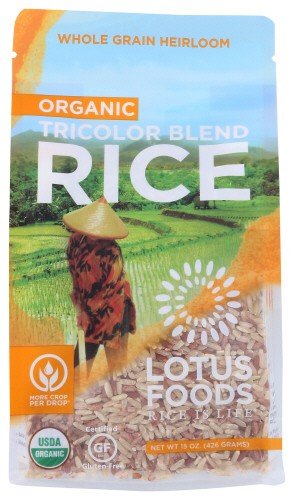 Lotus Foods Organic Tricolor Rice 15 oz Bag