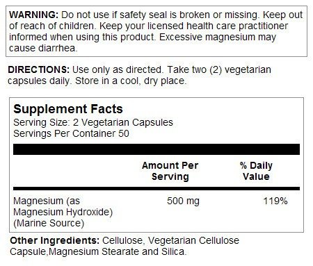 Natures Life Marine Magnesium 100 VegCap