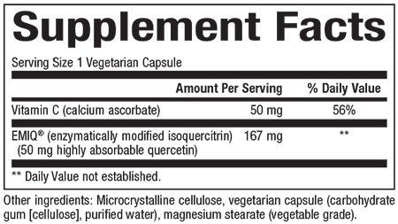 Natural Factors Bioactive Quercetin EMIQ 50mg 60 VegCap