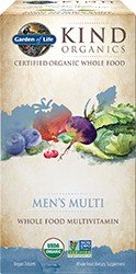 Men&#39;s Multi 40+ | Kind Organics | Garden of Life | Whole Food Multivitamin | Non GMO | USDA Organic | 120 Tablets | VitaminLife
