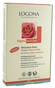 Logona Relaxation Mask Organic Rose & Aloe 8x7 .5ml Sachet