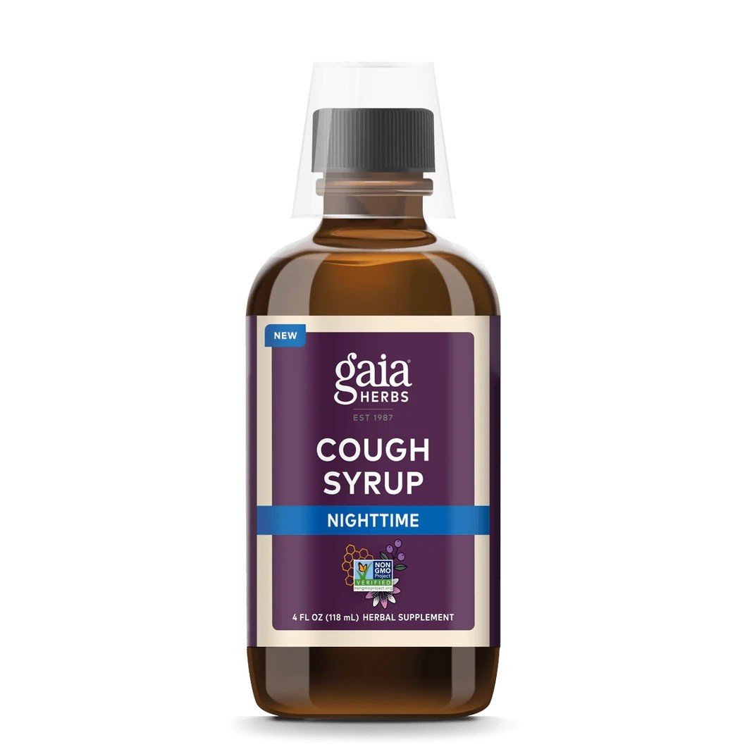 Gaia Herbs Cough Syrup Nighttime 4 oz Liquid