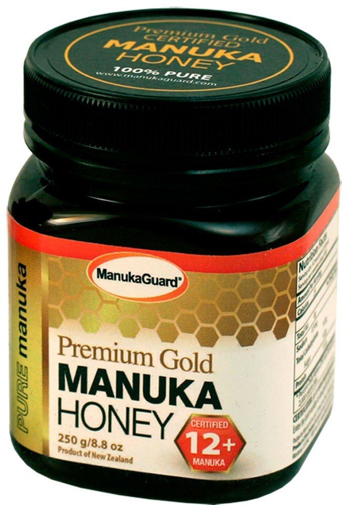 ManukaGuard Premium Gold Manuka Honey 12 + 8.8 oz Liquid