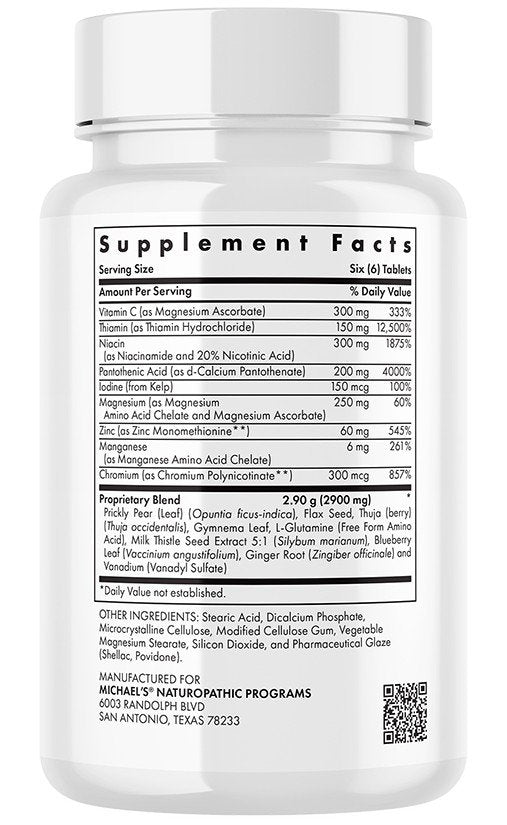 Michael&#39;s Naturopathic Sugar Metabolism Factors 90 Tablet