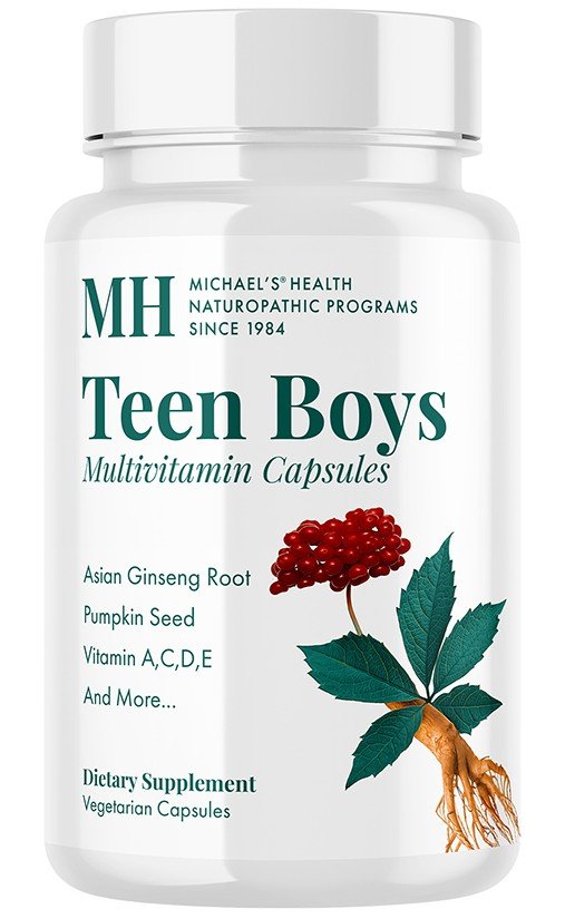 Michael&#39;s Naturopathic Teen Boys Daily Multi Vitamin 120 VegCap