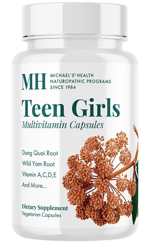 Michael&#39;s Naturopathic Teen Girls Daily Multivitamin 60 Capsule