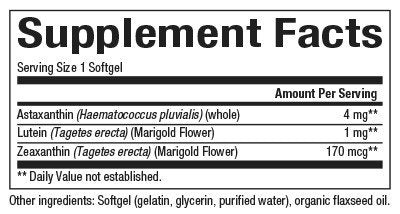 Natural Factors Astaxanthin Plus 4mg 60 Softgel