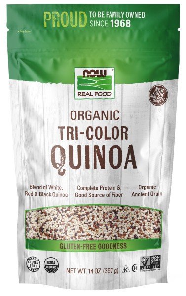 Now Foods Organic Tri-Color Quinoa 14 oz Bag