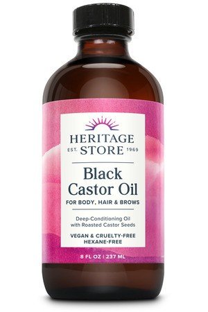 Heritage Store Black Castor Oil (Fragrance Free) 8 oz Liquid