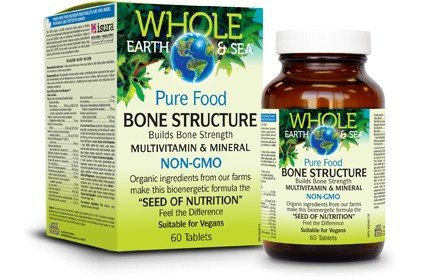 Natural Factors Whole Earth &amp; Sea Bone Structure Multivitamin &amp; Mineral 60 Tablet