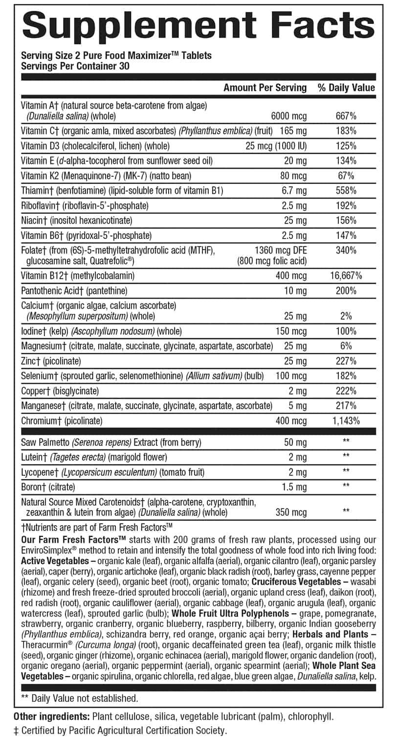 Natural Factors Whole Earth &amp; Sea Men&#39;s 50+ Multivitamin &amp; Mineral 60 Tablet