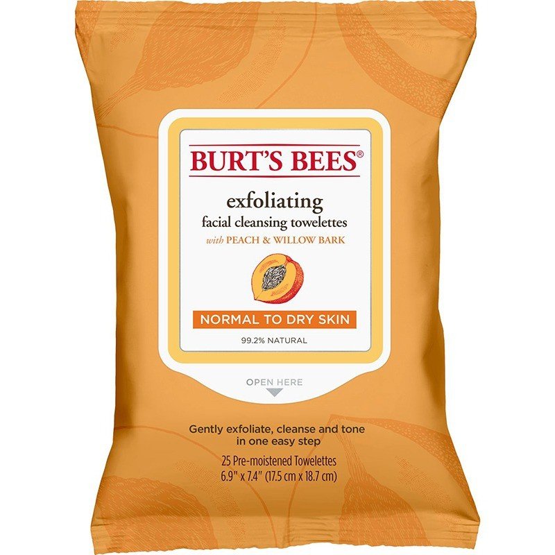 Burt&#39;s Bees Facial Cleansing Towelettes-Peach 30 Towelette